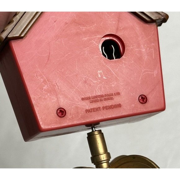 Vintage 1995 Lustre Fame Dangle Mobile Clock Christmas Ornament No Box - Picture 8 of 10